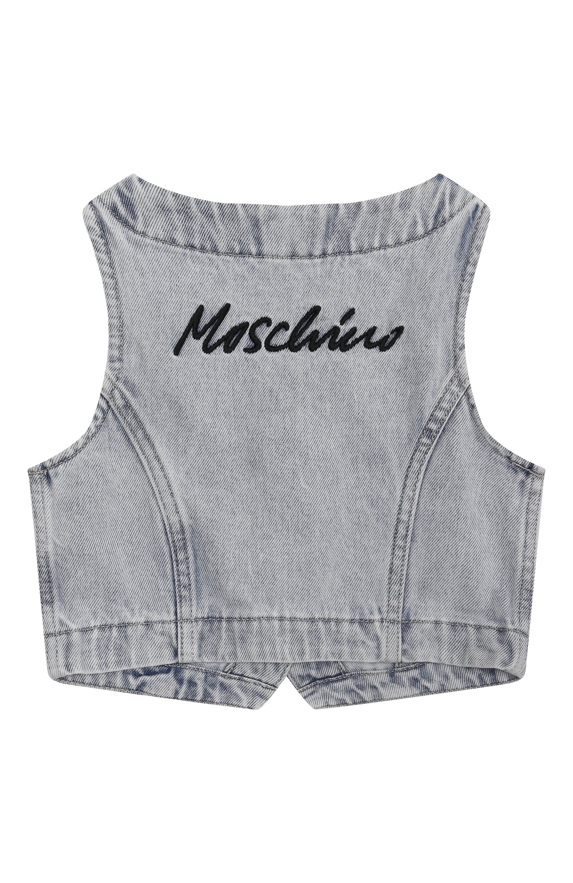 Джинсовый жилет MOSCHINO, арт. HDN000/L0E08/4-8, фото 2