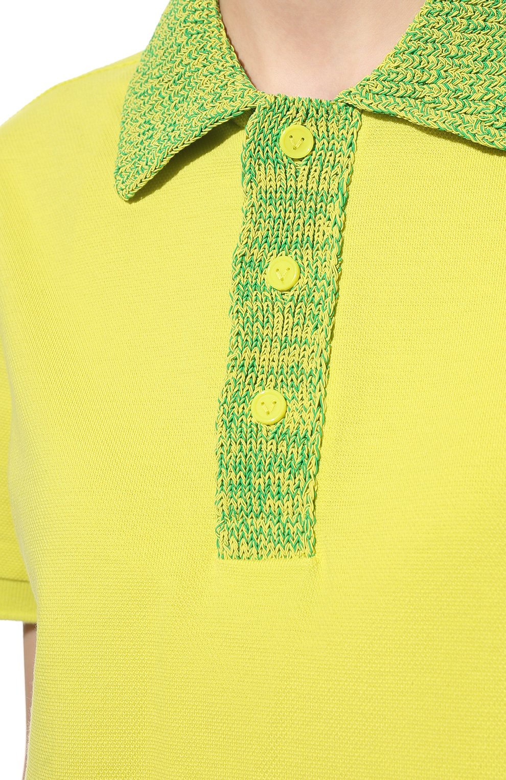 Хлопковое поло BOTTEGA VENETA, арт. 683704/V1MR0, фото 5