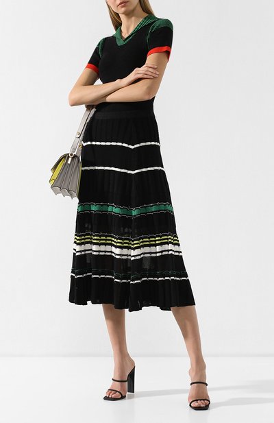 Юбка из смеси хлопка и шелка PROENZA SCHOULER черного цвета по цене 58650 руб., арт. R1917198-KC054, фото 2 Юбка из смеси хлопка и шелка PROENZA SCHOULER, арт. R1917198-KC054, фото 2