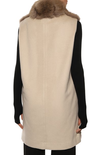 Жилет из кашемира и меха соболя FURLAND, арт. 0203412610012200007, фото 4