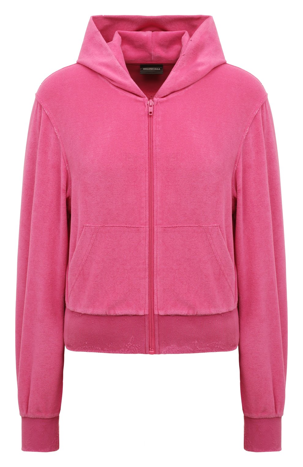 Хлопковая толстовка BALENCIAGA розового цвета по цене 213000 руб., арт. 791755/TQVU8, фото 1 Хлопковая толстовка BALENCIAGA, арт. 791755/TQVU8, фото 1