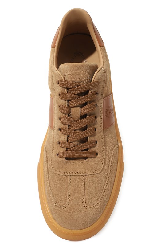 Замшевые кеды Tod’s XXM03E0GC50B4P Бежевый  XXM03E0GC50B4P Фото 6
