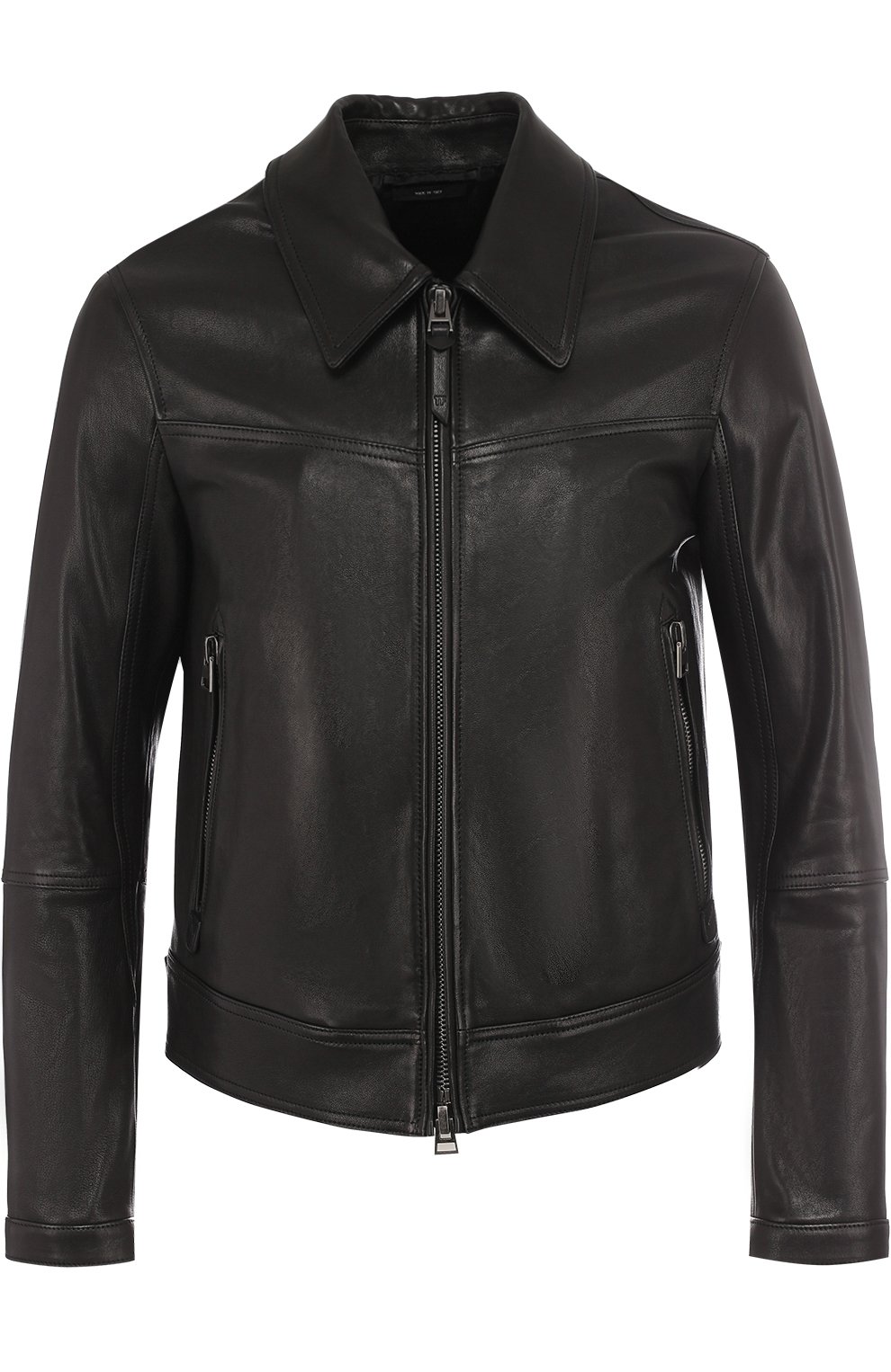 Кожаная куртка на молнии с отложным воротником TOM FORD, арт. BP472/TFL662, фото 1
