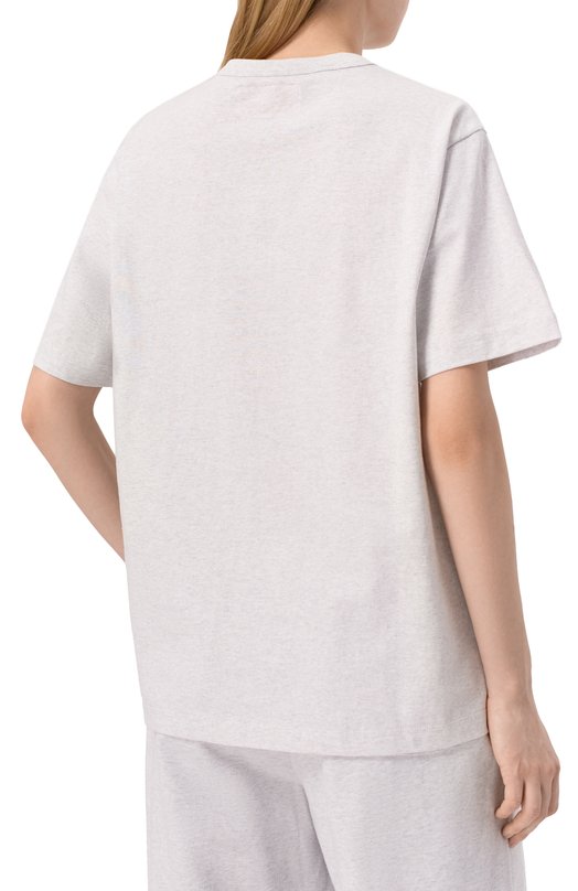 Хлопковая футболка AECA WHITE AWCMSSBDTTSST010C0.LIGHT GREY (S) Серый  AWCMSSBDTTSST010C0.LIGHT GREY (S) Фото 4