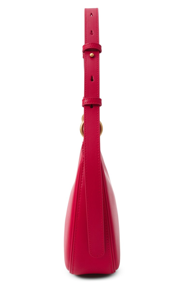 Женская сумка half moon love mini PINKO красного цвета, арт. 102790/A0F1 | Фото 4 (Материал: Натуральная кожа; Размер: mini)