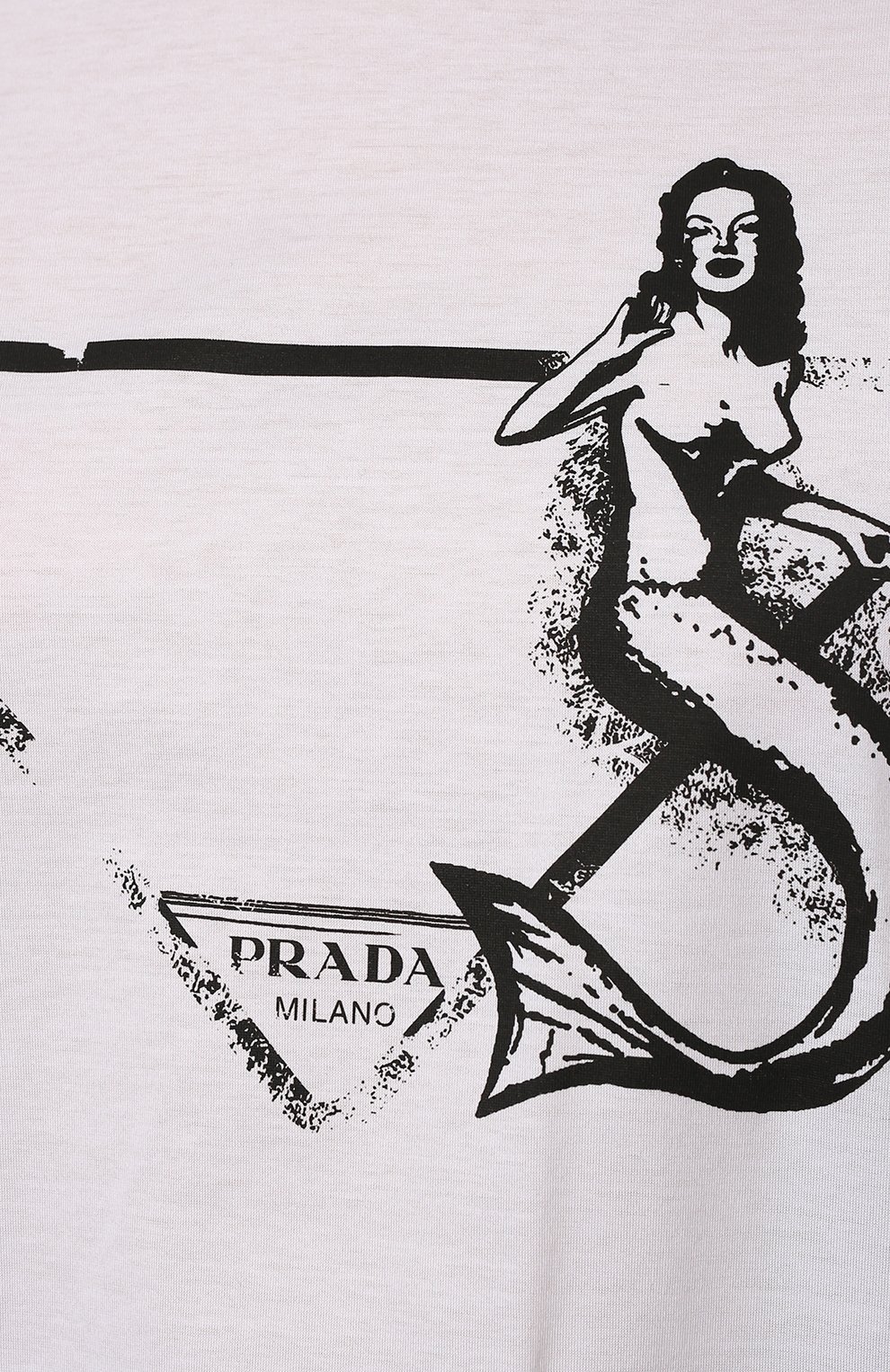 Хлопковая футболка PRADA, арт. 3558A-10M1-F0009-211, фото 5