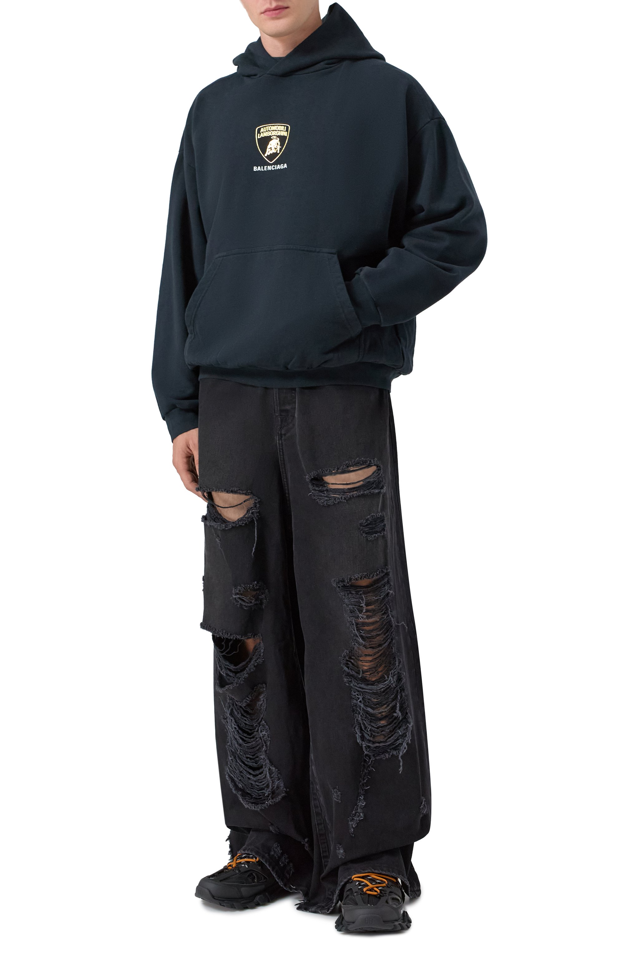 Хлопковое худи balenciaga x automobili lamborghini BALENCIAGA, арт. 767877/TSVR1, фото 2