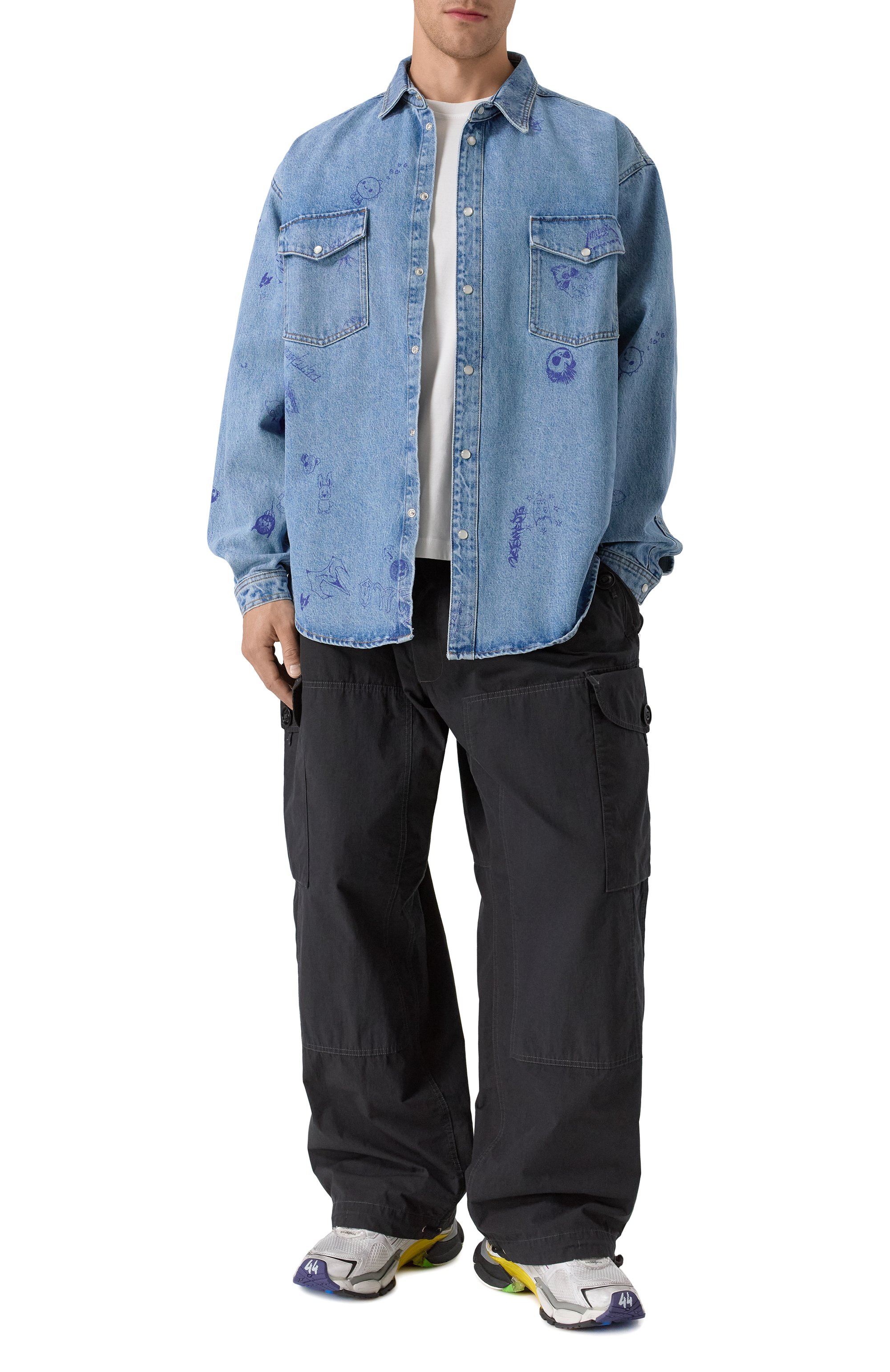 Джинсовая рубашка VETEMENTS, арт. UE54SH160N/2801 DENIM, фото 2