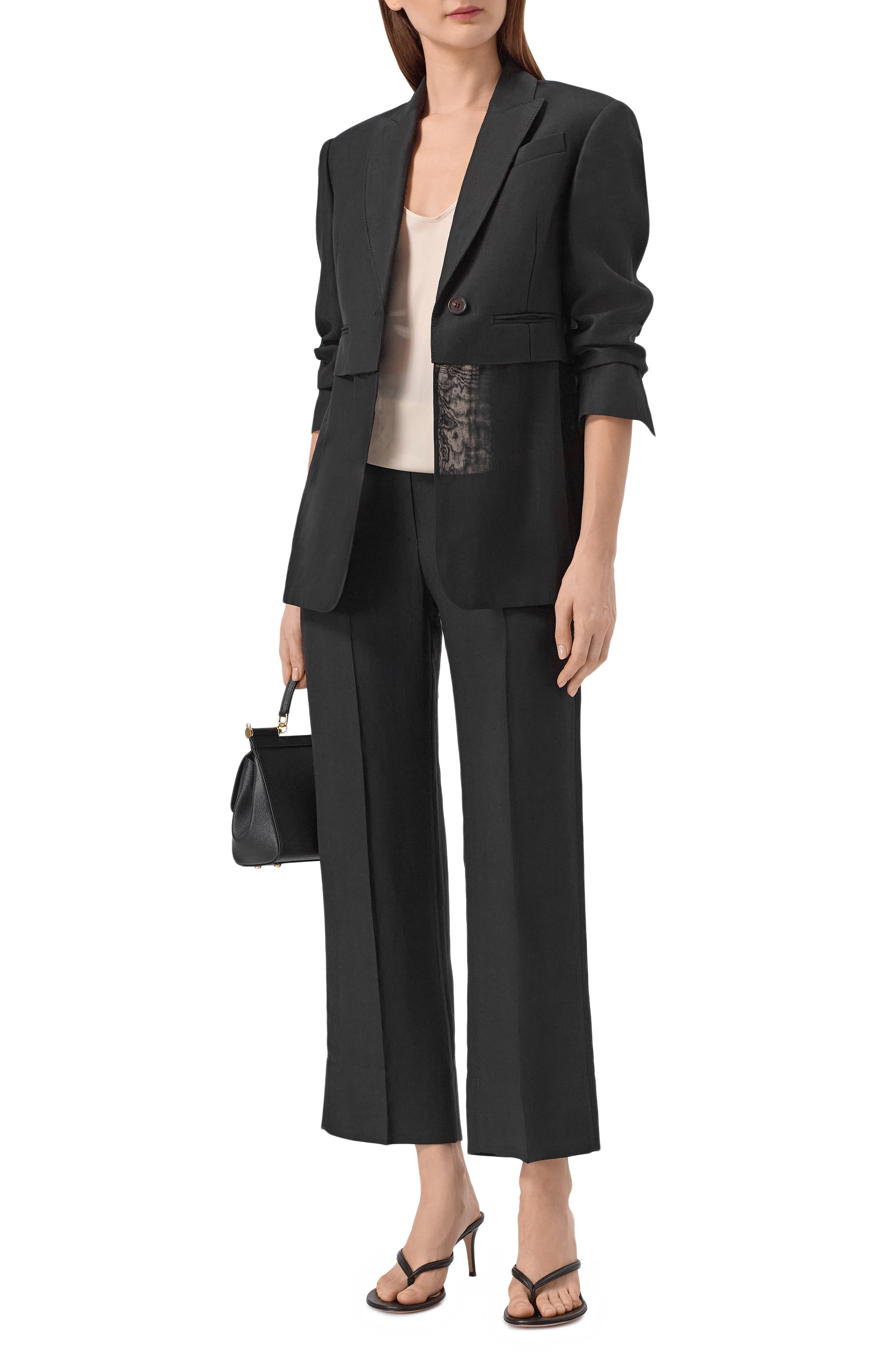 Брюки из вискозы и льна BRUNELLO CUCINELLI, арт. MH126P9184, фото 2