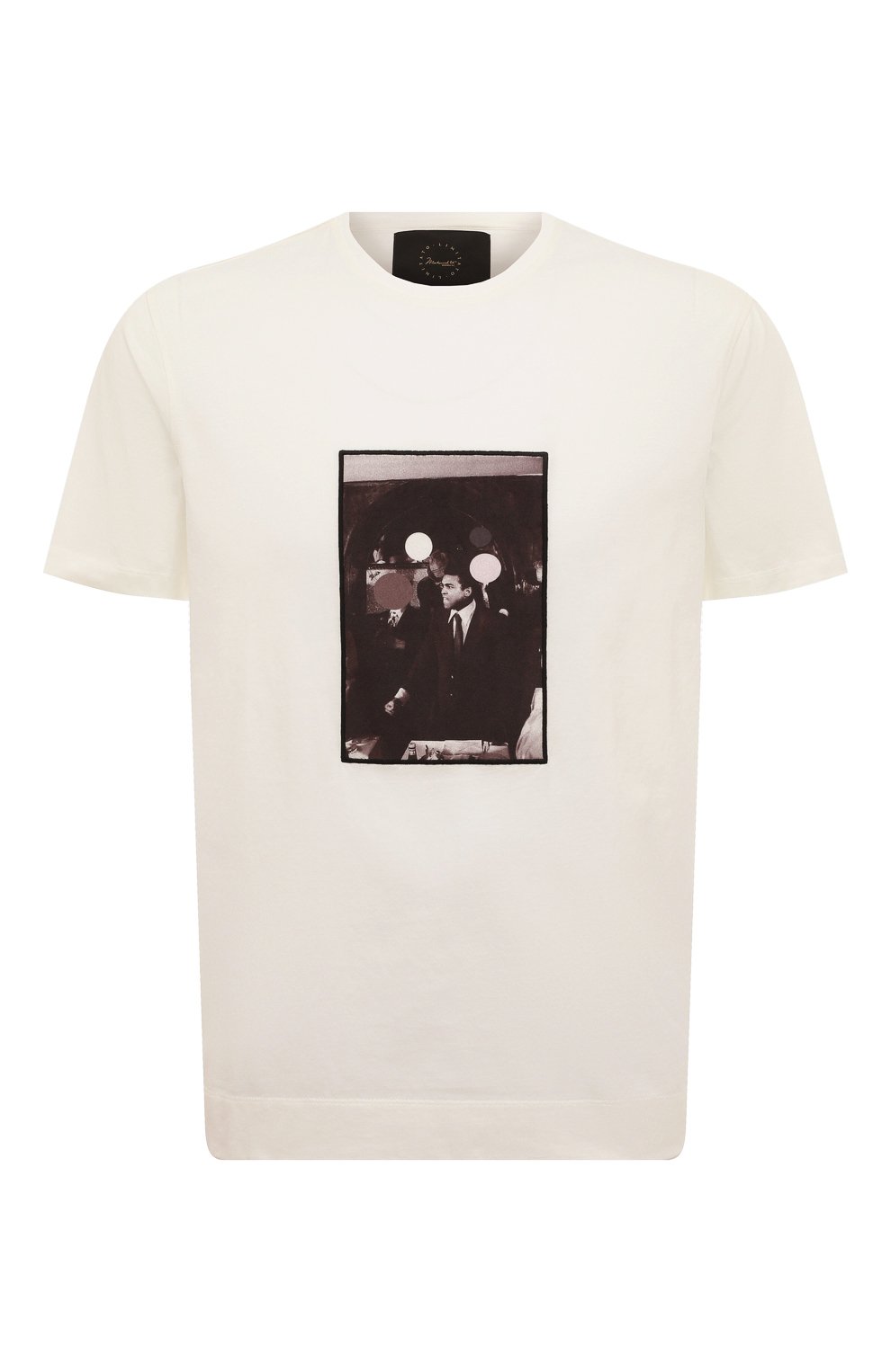 Хлопковая футболка LIMITATO кремового цвета по цене 18650 руб., арт. 0LDIE/T-SHIRT, фото 1 Хлопковая футболка LIMITATO, арт. 0LDIE/T-SHIRT, фото 1