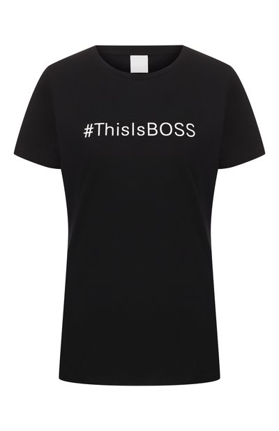 Женская хлопковая футболка BOSS, арт. 50424000