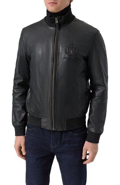 Кожаный бомбер AERONAUTICA MILITARE, арт. 251PN5043PL199, фото 3