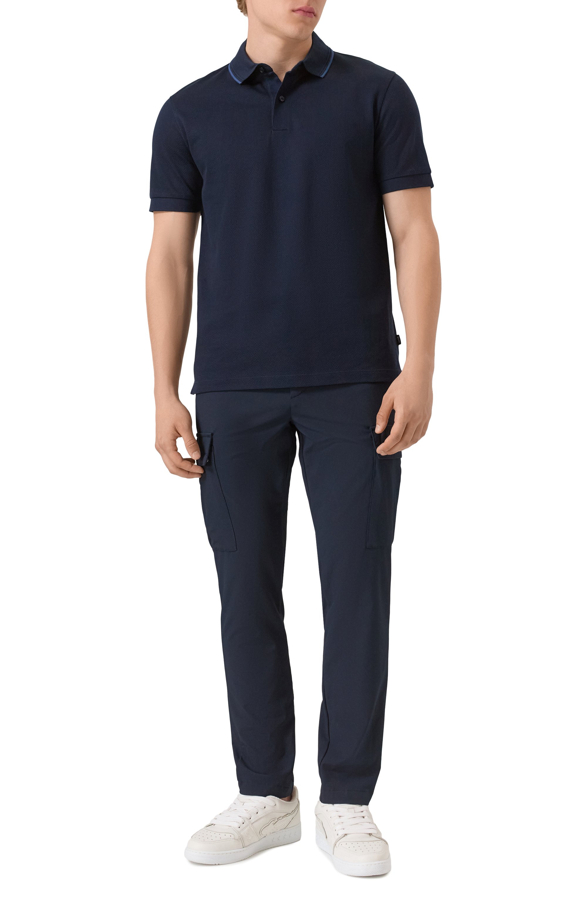 Хлопковое поло BOSS, арт. 50527650, фото 2