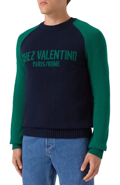 Свитер из шерсти и хлопка VALENTINO, арт. 7V3KC34T/B1N, фото 3