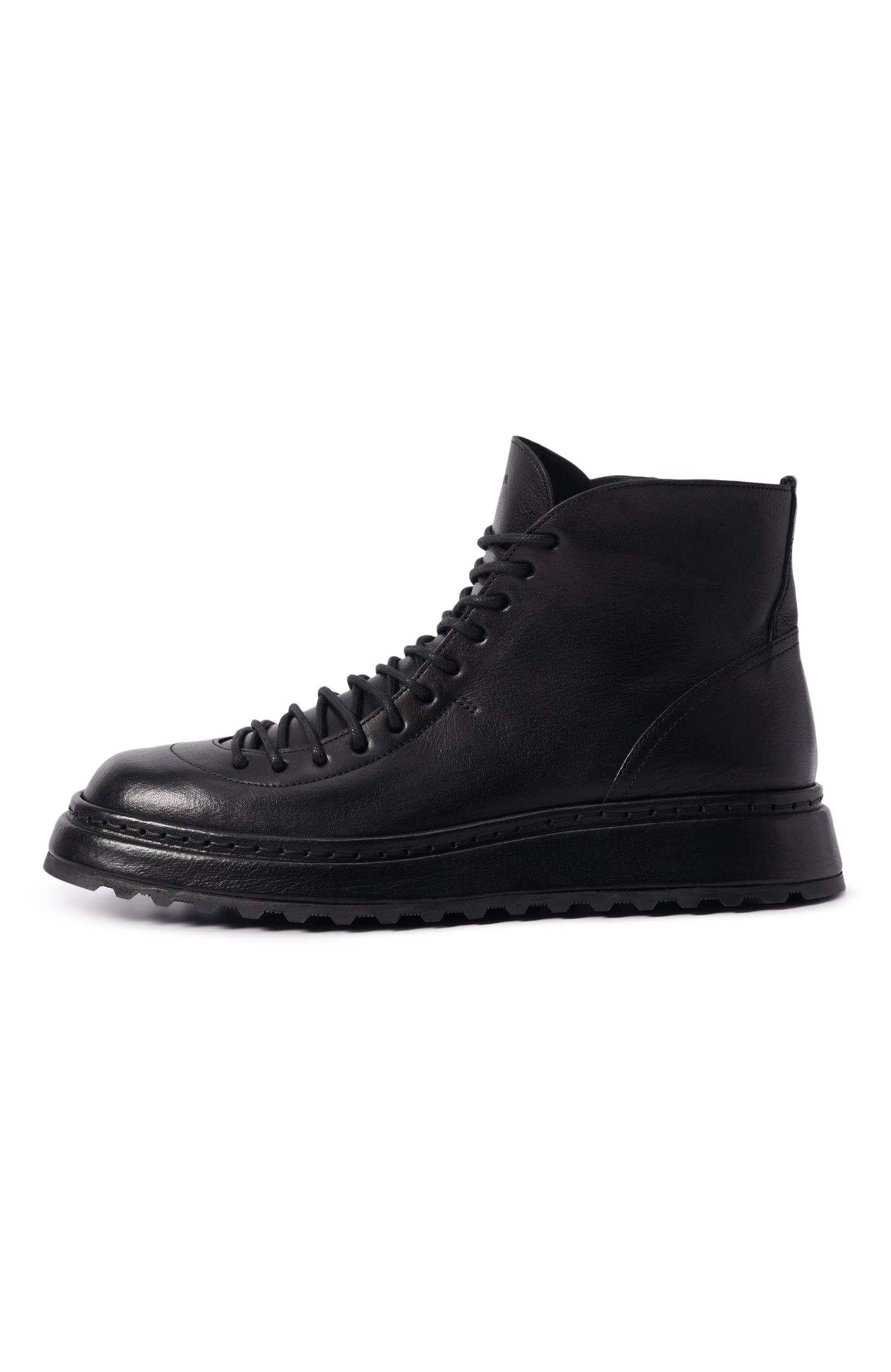 Кожаные ботинки GIORGIO ARMANI черного цвета по цене 145500 руб., арт. GM004736/AF30711, фото 3 Кожаные ботинки GIORGIO ARMANI, арт. GM004736/AF30711, фото 3