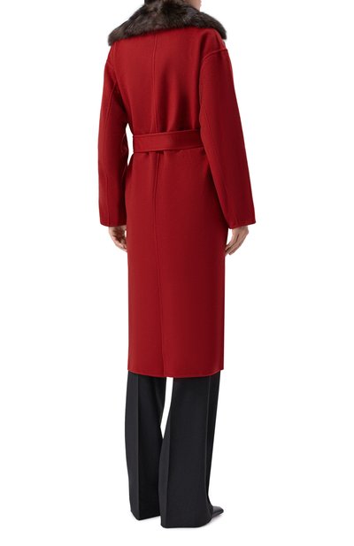 Кашемировое пальто с отделкой из соболя KITON, арт. D60623DK05I3815, фото 4