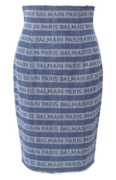 Женская юбка с логотипом бренда BALMAIN, арт. RF14268/D036