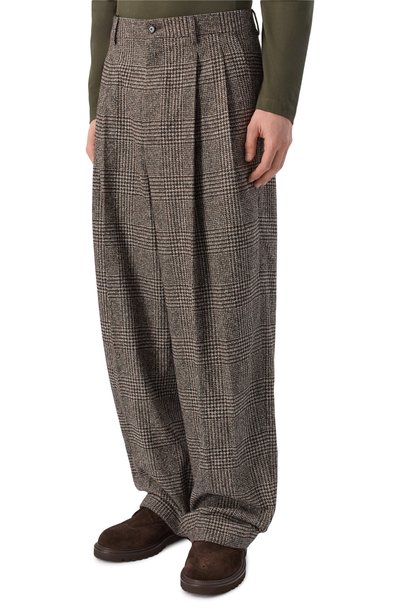 Брюки из шерсти и хлопка DOLCE & GABBANA, арт. GP160T/FQMKD, фото 3