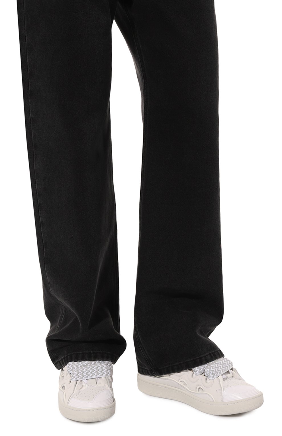 Комбинированные кеды curb LANVIN, арт. FM-SKDM02-DRCY-P23, фото 3