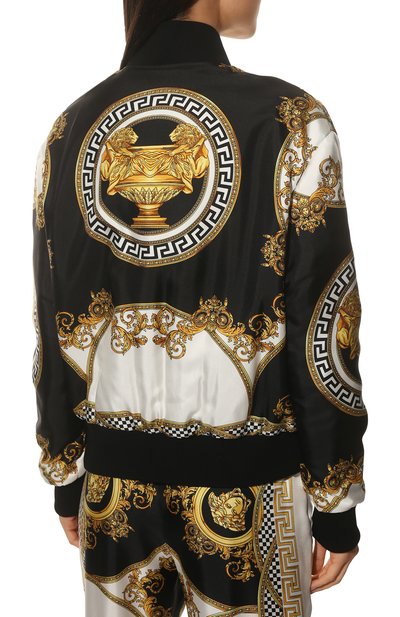 Шелковый бомбер VERSACE, арт. 1003228/1A03065, фото 4