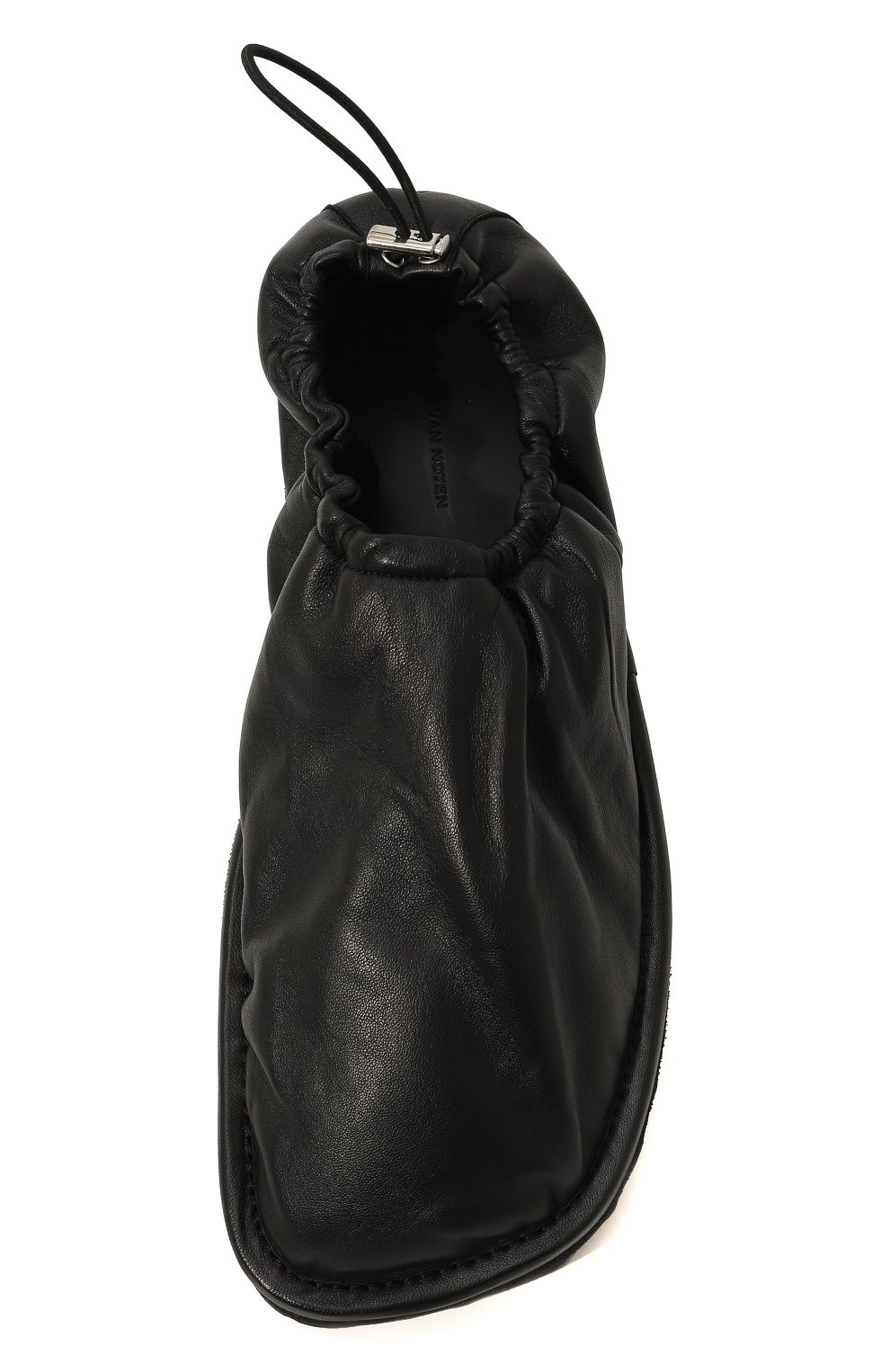 Кожаные слиперы DRIES VAN NOTEN черного цвета по цене 54850 руб., арт. MW232-728, фото 6 Кожаные слиперы DRIES VAN NOTEN, арт. MW232-728, фото 6