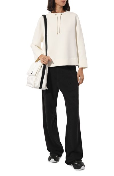 Хлопковый свитшот EMPORIO ARMANI молочного цвета по цене 22350 руб., арт. 6R2M6K/1JHSZ, фото 2 Хлопковый свитшот EMPORIO ARMANI, арт. 6R2M6K/1JHSZ, фото 2