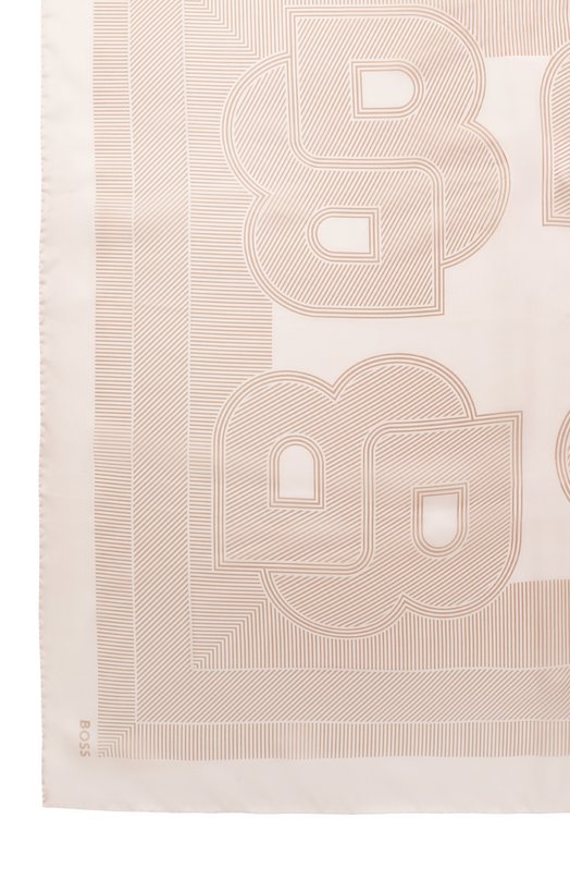 Шелковый платок BOSS 50536118 Бежевый  50536118 Фото 4