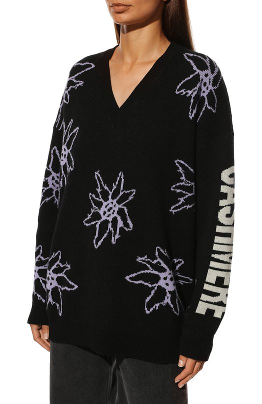 Кашемировый свитер Nervure Чёрный, фото 3