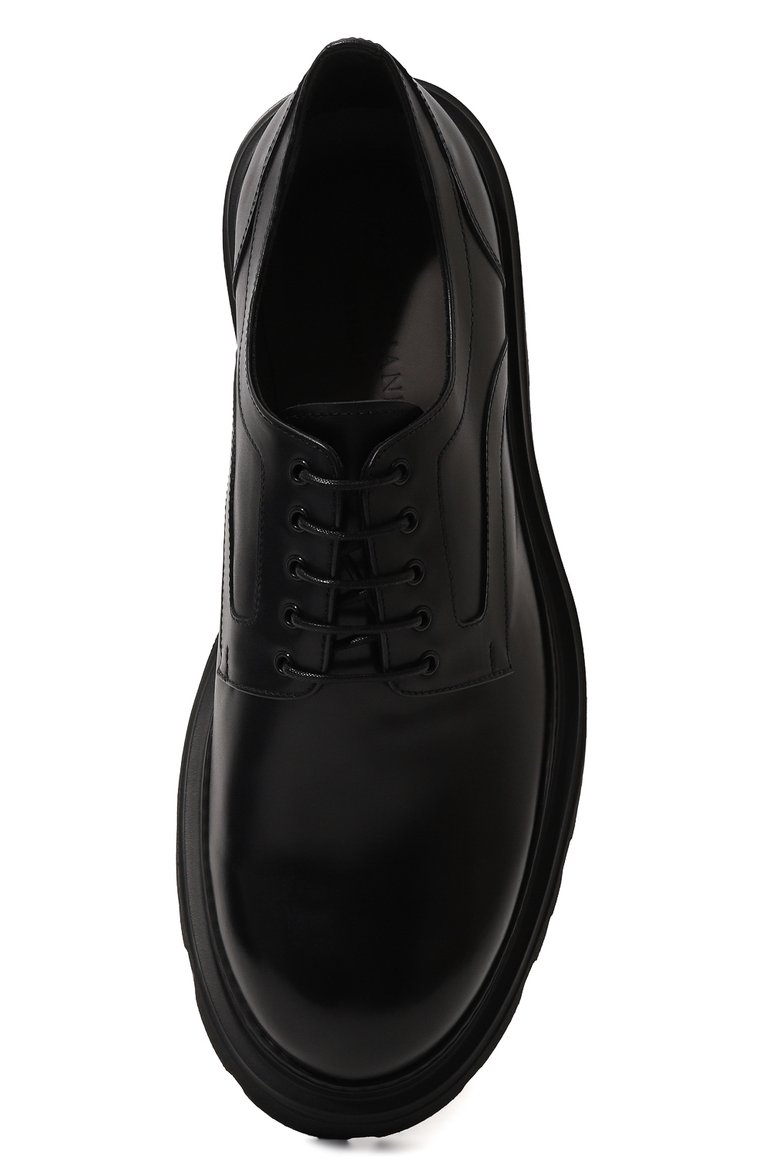 Мужские кожаные дерби CORNELIANI черного цвета, арт. 94TM38-9420914 | Фото 6 (Материал внутренний: Натуральная кожа; Нос: Не проставлено; Стили: Классический; Материал внешний: Натуральная кожа)