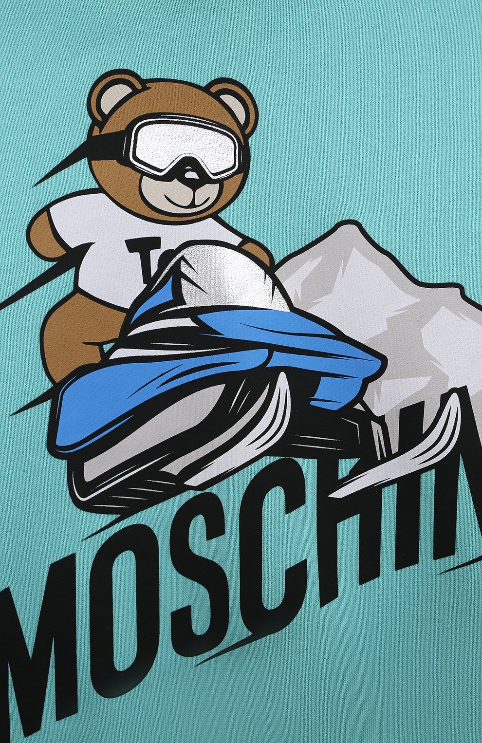 Хлопковое худи MOSCHINO, арт. HMF07B/LCA21/4A-8A, фото 3