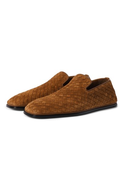 Женские замшевые слипоны palazzo BOTTEGA VENETA, арт. 876129/V3QE0