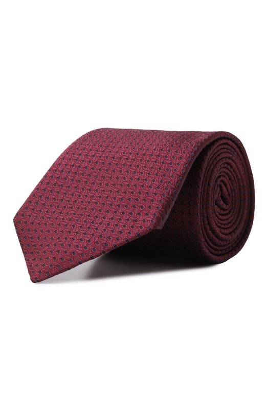 Шелковый галстук Canali 18/HJ04331 Бордовый 18/HJ04331