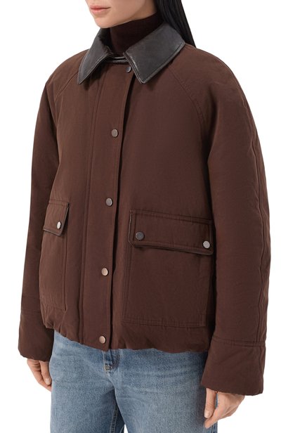 Пуховая куртка BRUNELLO CUCINELLI коричневого цвета по цене 620000 руб., арт. MG5457551P, фото 3 Пуховая куртка BRUNELLO CUCINELLI, арт. MG5457551P, фото 3