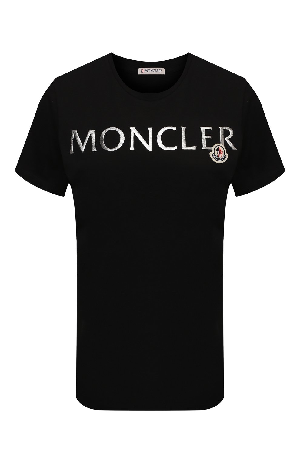 Хлопковая футболка MONCLER черного цвета по цене 20750 руб., арт. G1-093-8C715-10-V8094, фото 1 Хлопковая футболка MONCLER, арт. G1-093-8C715-10-V8094, фото 1