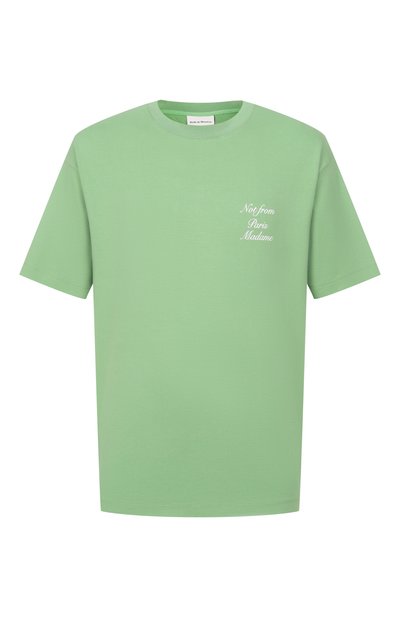 Мужская хлопковая футболка DROLE DE MONSIEUR, арт. K-TS209-C0002-LGN