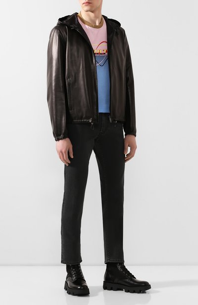 Комбинированные ботинки PRADA, арт. 2UE006-3L09-F0002, фото 2