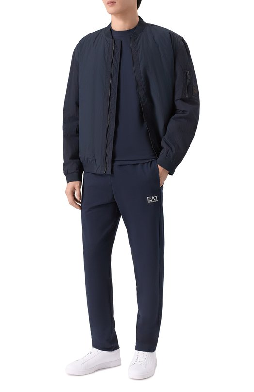 Хлопковая футболка EA7 7M001861/AF12503 Синий  7M001861/AF12503 Фото 2