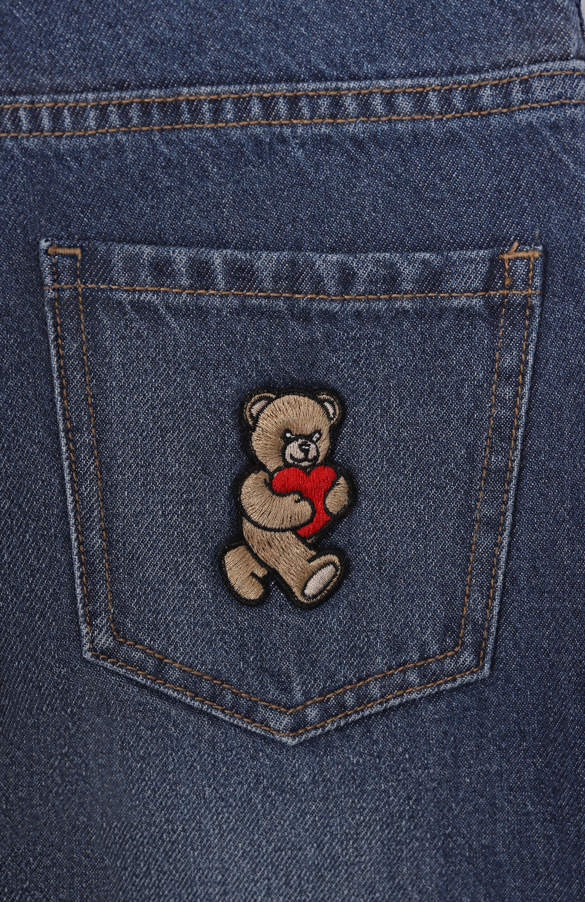 Джинсы MOSCHINO синего цвета по цене 22750 руб., арт. HDP06M/L0E29/10-14, фото 3 Джинсы MOSCHINO, арт. HDP06M/L0E29/10-14, фото 3