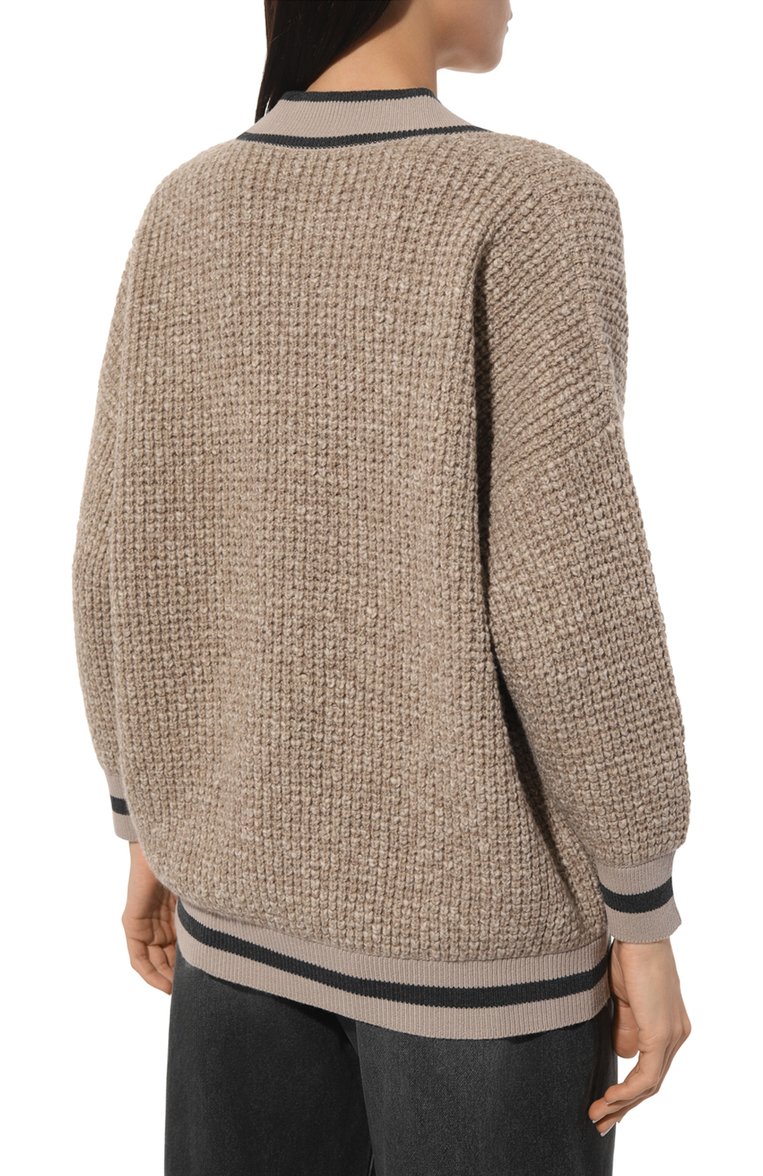 Кардиган из шерсти и кашемира BRUNELLO CUCINELLI, арт. MGY518606, фото 4
