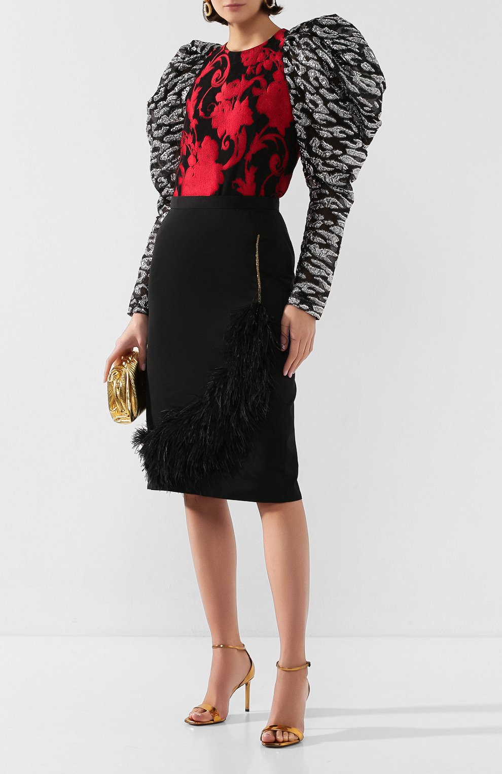Топ из смеси вискозы и шелка DRIES VAN NOTEN красного цвета по цене 120500 руб., арт. 201-30765-9364, фото 2 Топ из смеси вискозы и шелка DRIES VAN NOTEN, арт. 201-30765-9364, фото 2