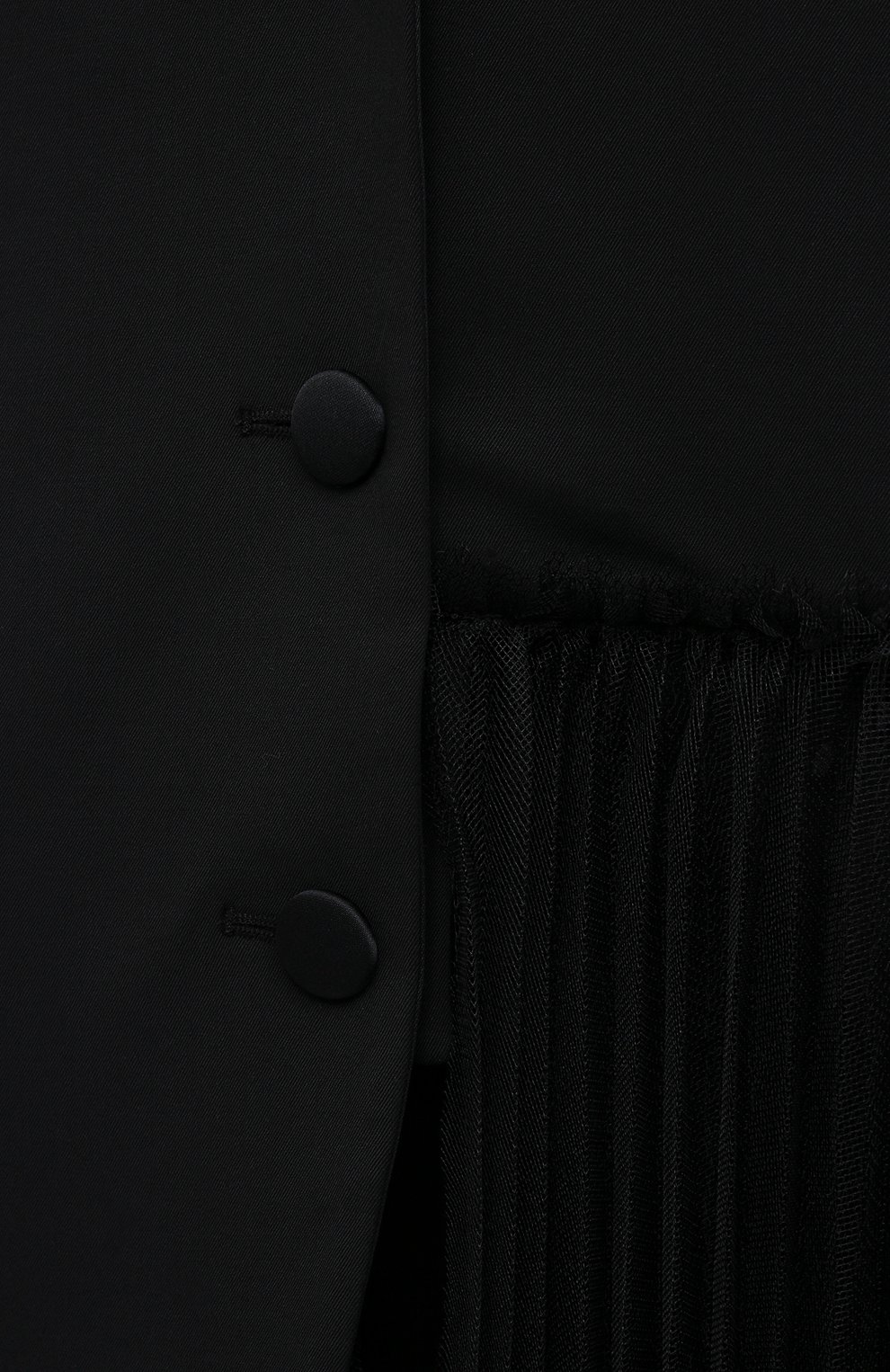 Жакет из вискозы и шерсти REDVALENTINO черного цвета по цене 114000 руб., арт. WR0CED25/65U, фото 5 Жакет из вискозы и шерсти REDVALENTINO, арт. WR0CED25/65U, фото 5