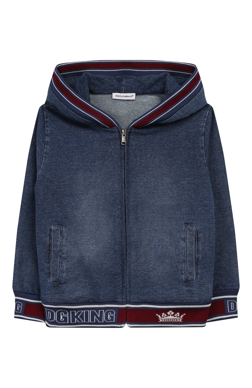 Джинсовый бомбер с капюшоном DOLCE & GABBANA, арт. L4JW7W/G7VMV/2-6, фото 1