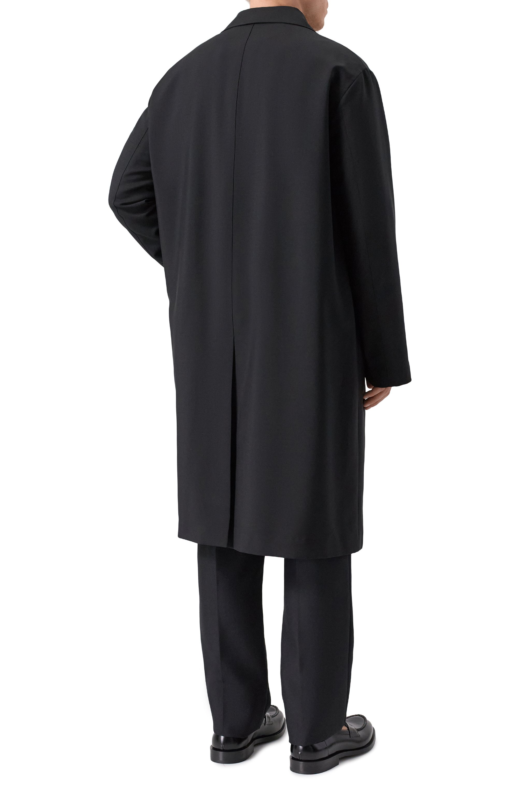 Шерстяное пальто JIL SANDER черного цвета по цене 357500 руб., арт. J22SW0097/J41444, фото 4 Шерстяное пальто JIL SANDER, арт. J22SW0097/J41444, фото 4