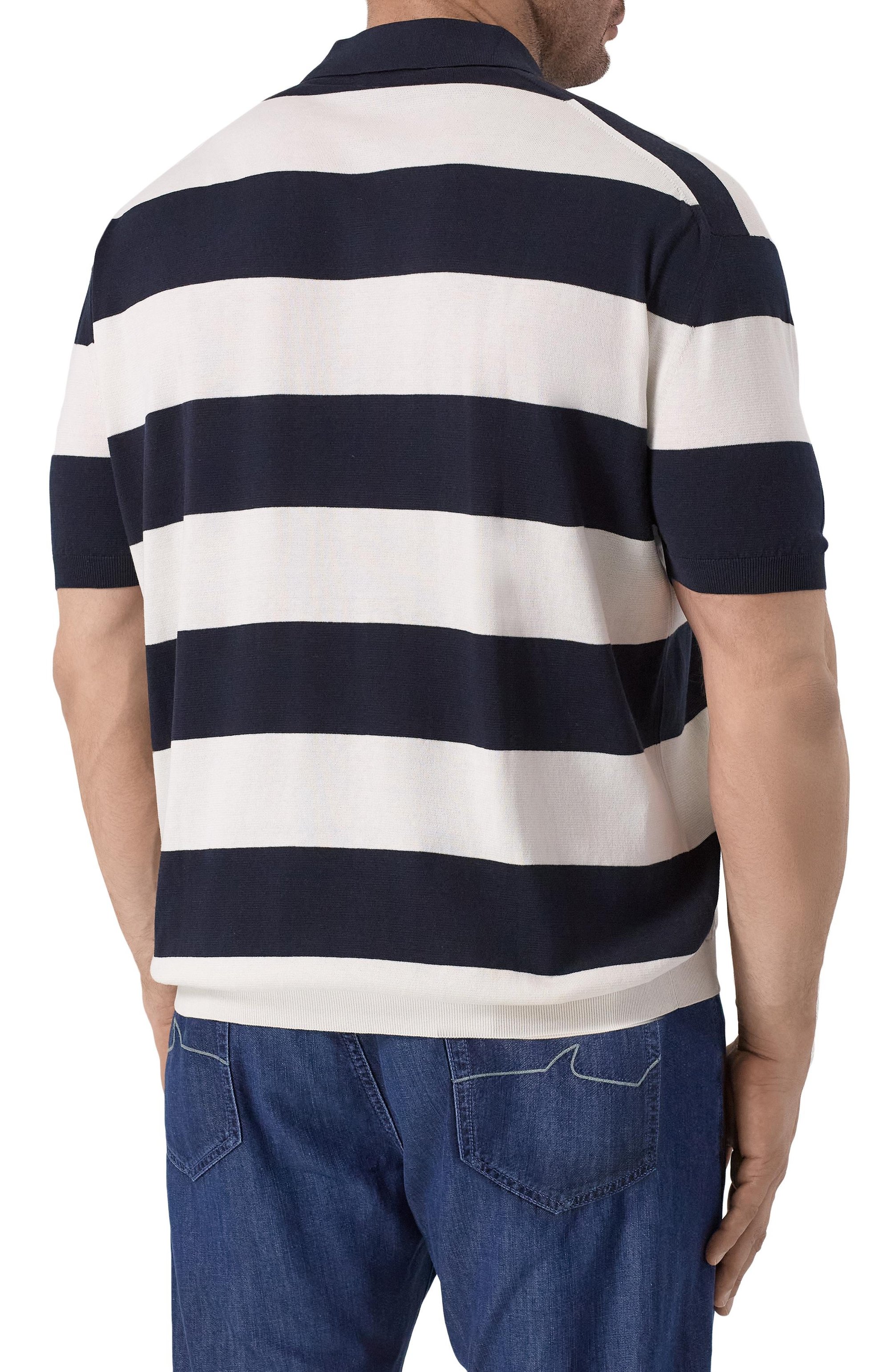 Поло из шелка и хлопка PAUL&SHARK, арт. 25411618, фото 4