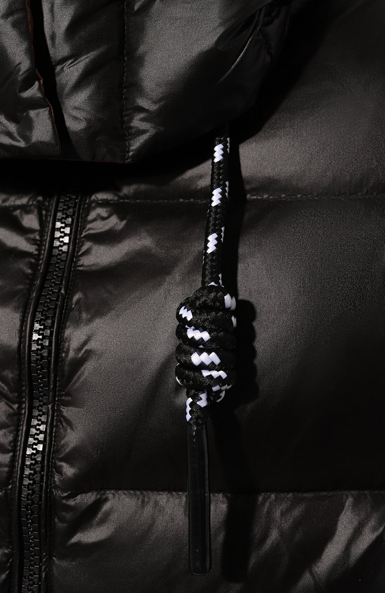 Женская утепленная куртка DEHA черного цвета, арт. D93582 | Фото 5 (Кросс-КТ: Куртка, Утепленный; Рукава: Длинные; Материал внешний: Синтетический материал; Материал сплава: Проставлено; Материал подклада: Синтетический материал; Драгоценные камни: Проставлено; Длина (верхняя одежда): Короткие; Стили: Кэжуэл)