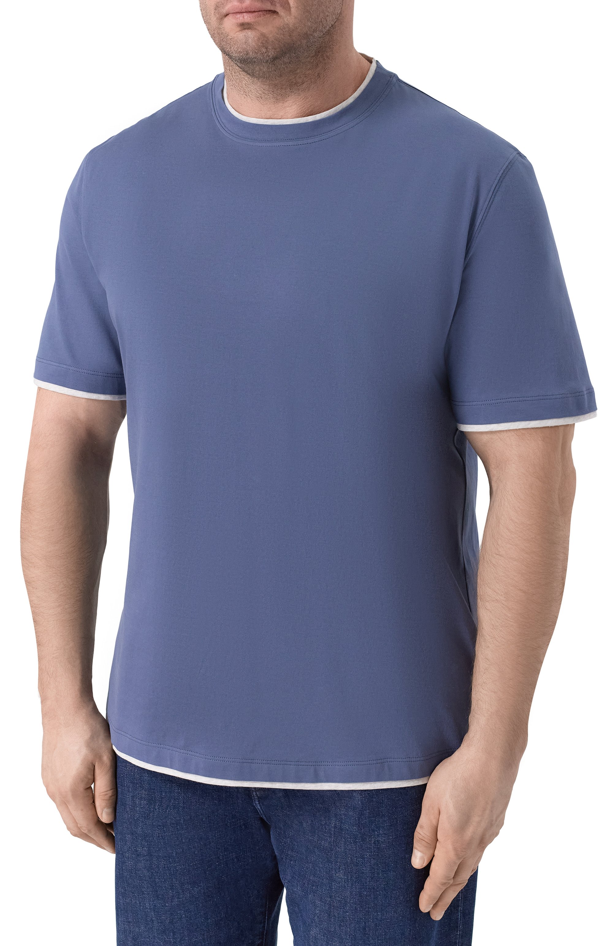 Хлопковая футболка BRUNELLO CUCINELLI, арт. M0B137427, фото 3