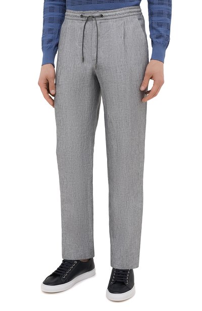 Льняные брюки BRIONI, арт. RPMJ0M/P6114/NEW JAMAICA, фото 3