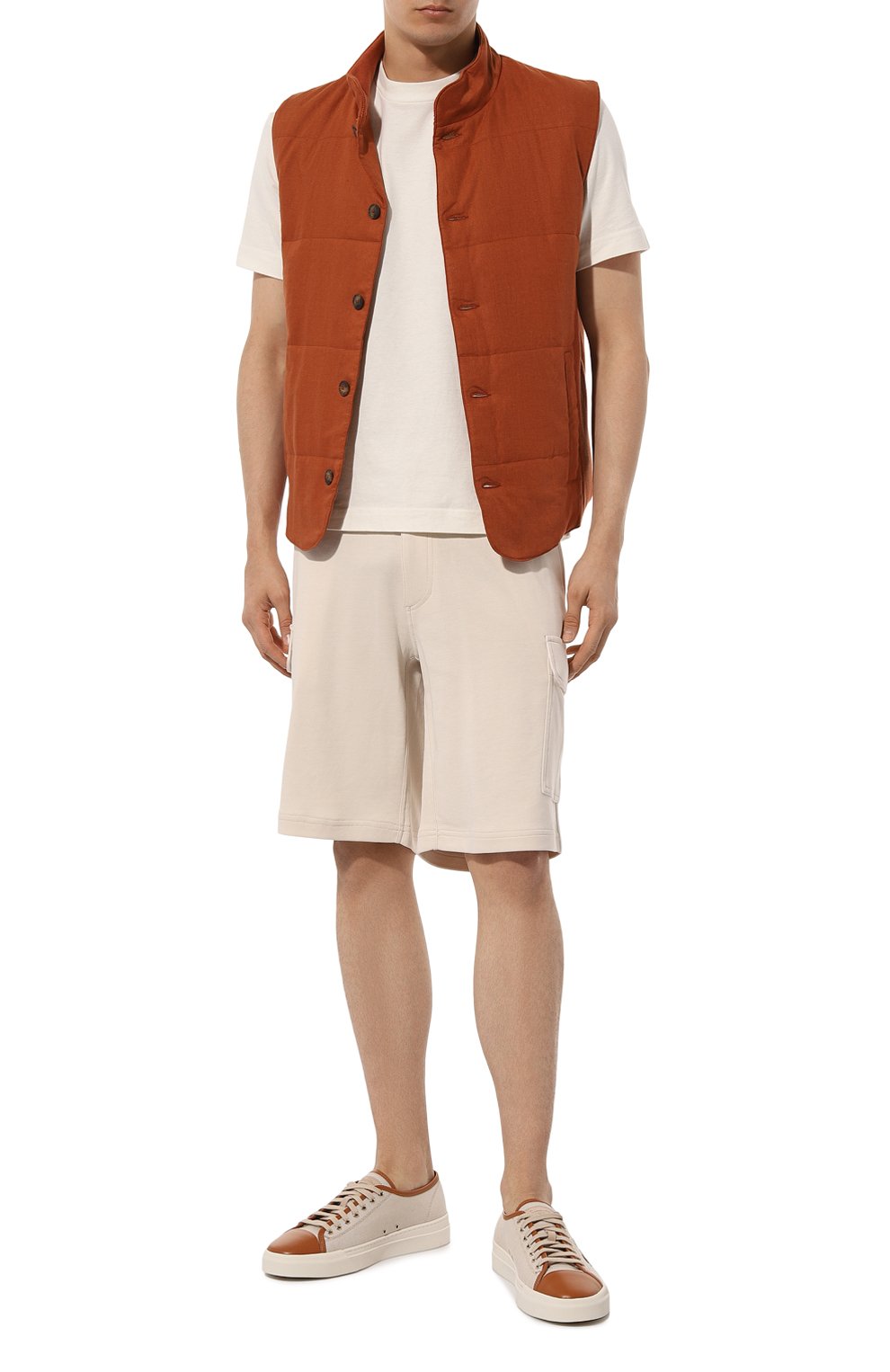 Хлопковые шорты BRUNELLO CUCINELLI, арт. M0T353222G, фото 2