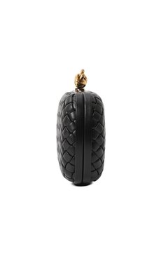 Женский клатч knot BOTTEGA VENETA черного цвета, арт. 717622/V01D1 | Фото 4 (Материал: Натуральная кожа; Женское Кросс-КТ: Клатч-клатчи, Вечерняя сумка; Размер: mini; Автоматизация ТО: Проставлено; Автоматизация состава: Проставлено)