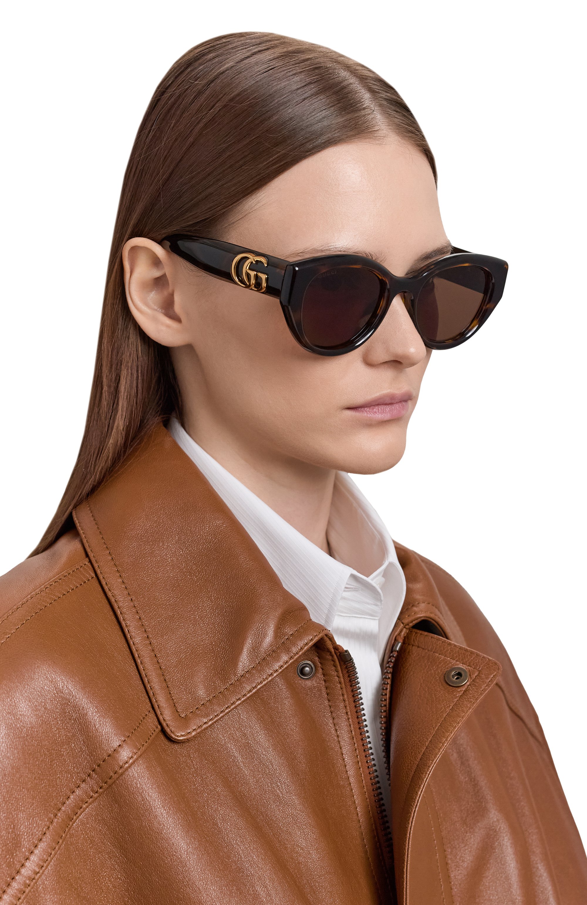 Солнцезащитные очки GUCCI коричневого цвета по цене 38500 руб., арт. GG1976SK 003, фото 2 Солнцезащитные очки GUCCI, арт. GG1976SK 003, фото 2